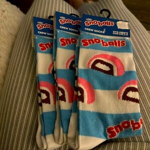Adult snowballs hostess crew socks